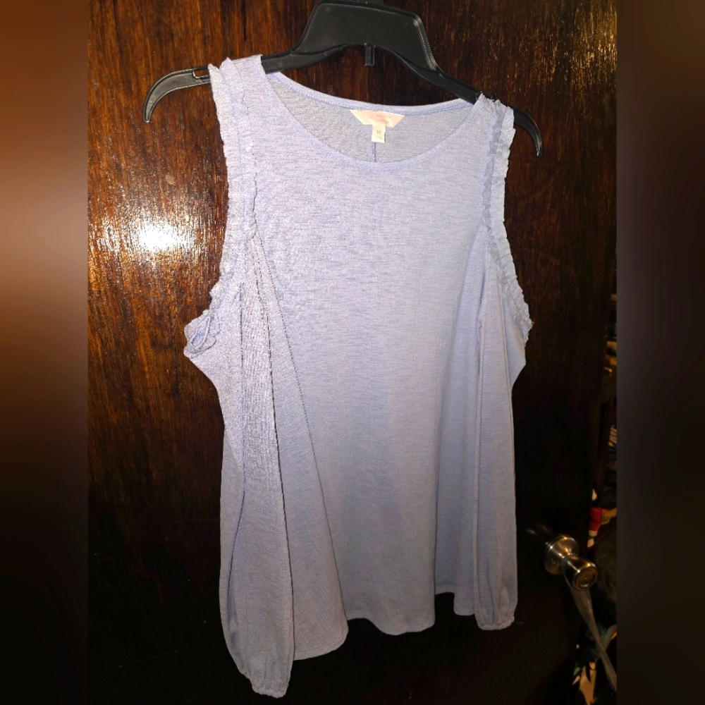 Women's Long Sleeve Blouse - Lauren Conrad - Light Blue - Medium